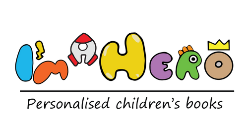 logo of  I am hero book- personalised children's book