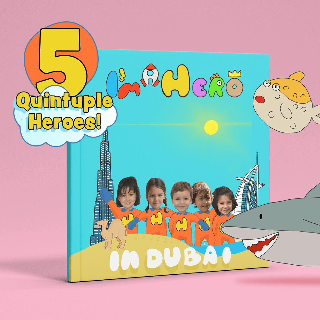 I'm a Hero in Dubai, Quintuple Heroes (5) – Personalised Story Book - I'm a Hero
