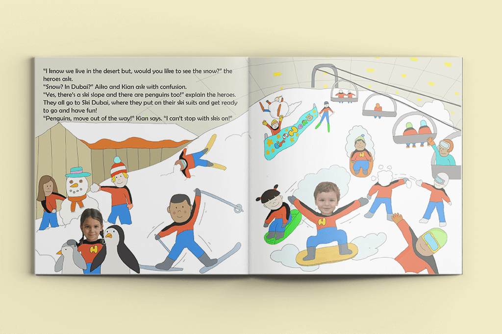 I'm a Hero in Dubai, Quadruple Heroes (4) – Personalised Story Book - I'm a Hero