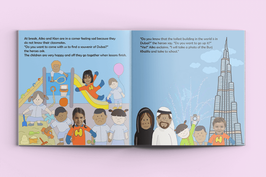 I'm a Hero in Dubai, Triple Heroes (3) – Personalised Story Book - I'm a Hero