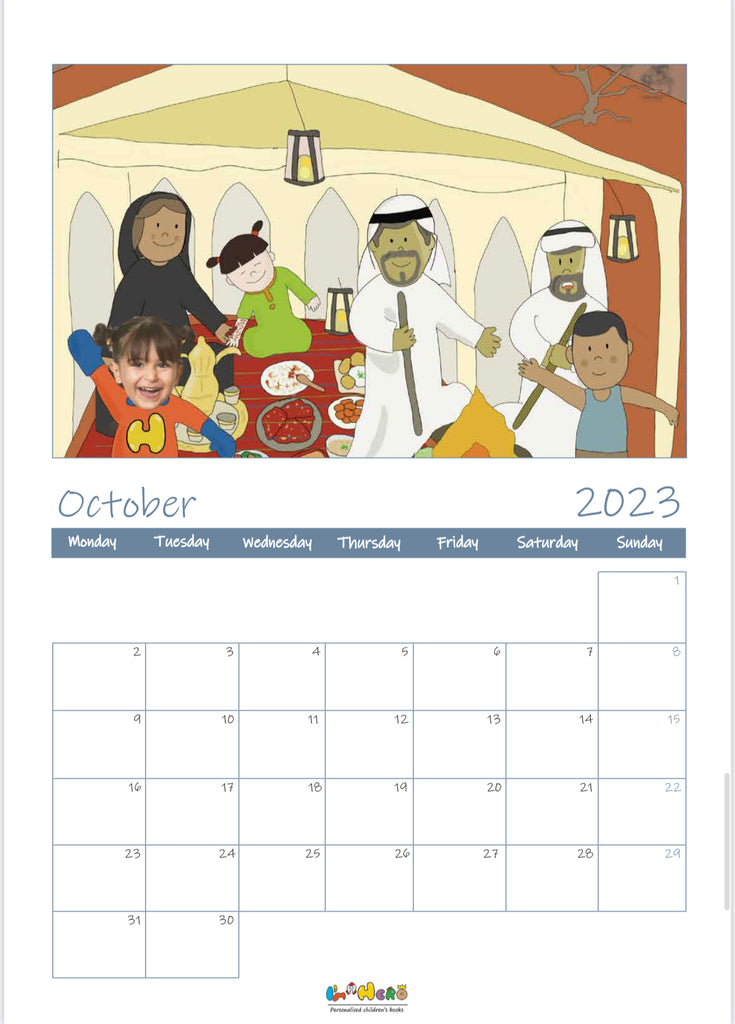 I’m a Hero Personalized Wall Calendar - I’m a Hero in Dubai 2023 - - I'm a Hero